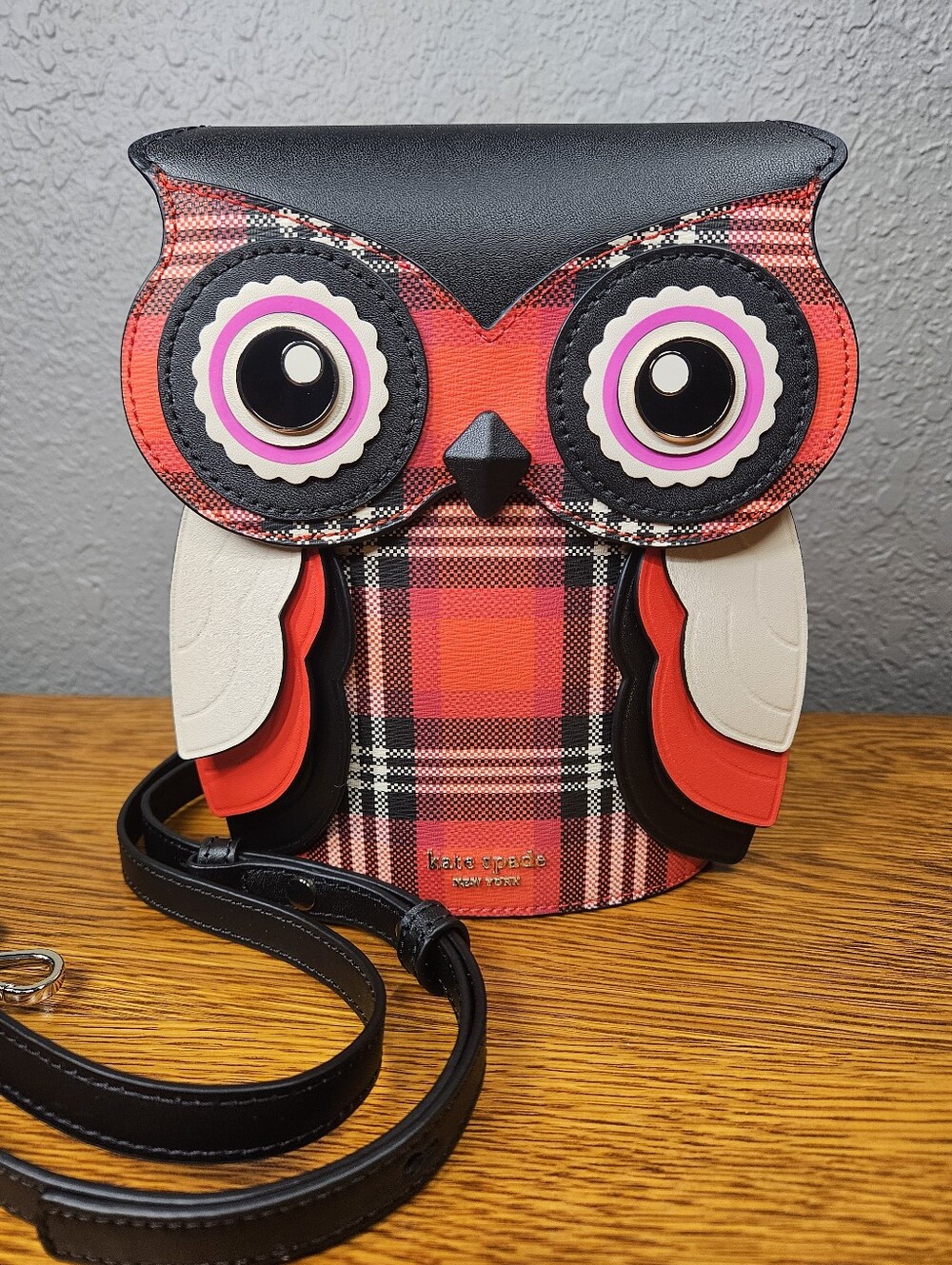 Kate Spade Blinx Plaid 3D Owl Bundle - Picture 2 of 11